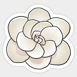 Gardenia flower lover Sticker